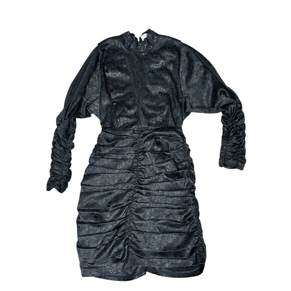 Hunter Bell Ariana Dress Black Knee Length Party Cocktail Size 0 - Picture 2 of 11